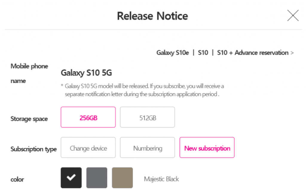 Galaxy S10 5G Release Dates and Price