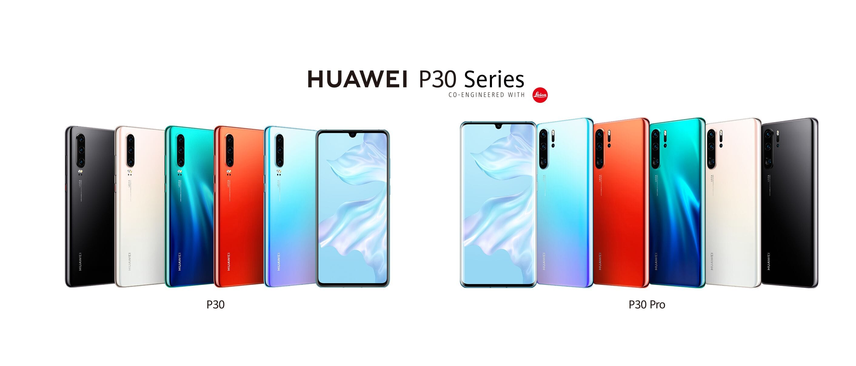 Huawei P30 Pro and P30 Colors
