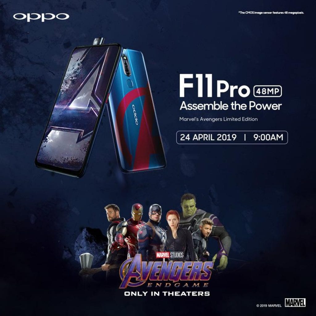 Oppo F11 Pro in the style of Avengers