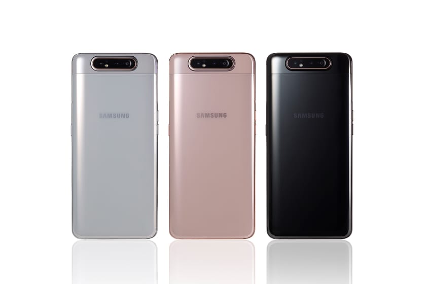 Samsung Galaxy A80 with the retractable triple camera