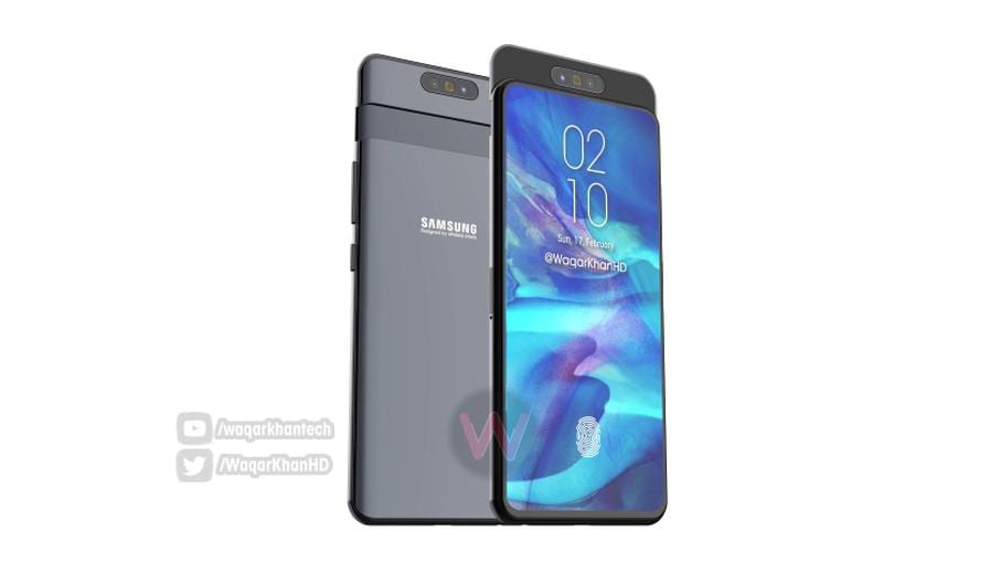 Samsung Galaxy A90 with a retractable camera