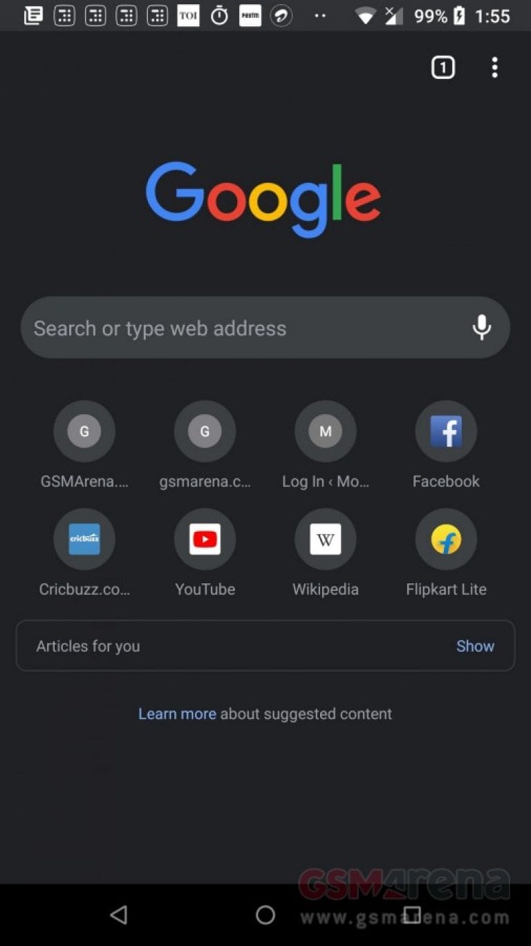 how to make google chrome dark mode android