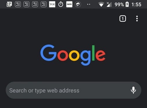 Google Chrome Dark Mode for Android