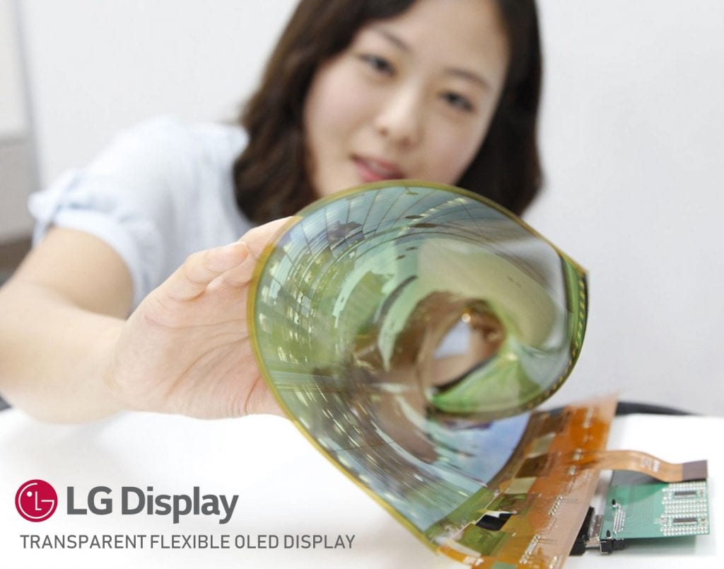 Transparent foldable phone from LG is a unique device transparent display