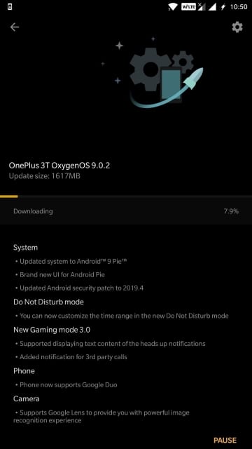 OnePlus 3 & 3T Android Pie Update