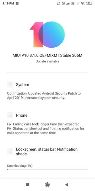 Xiaomi Redmi S2/Y2 MIUI 10.3 Update