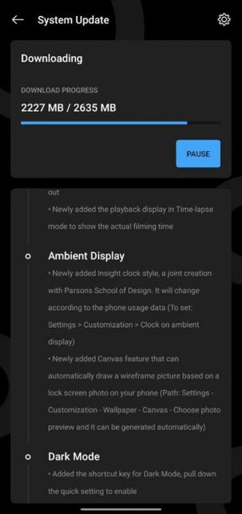 Android 11 Update OnePlus