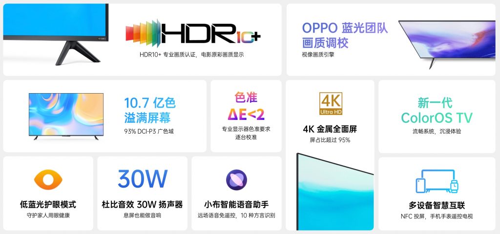 OPPO Smart TV K9 Specification