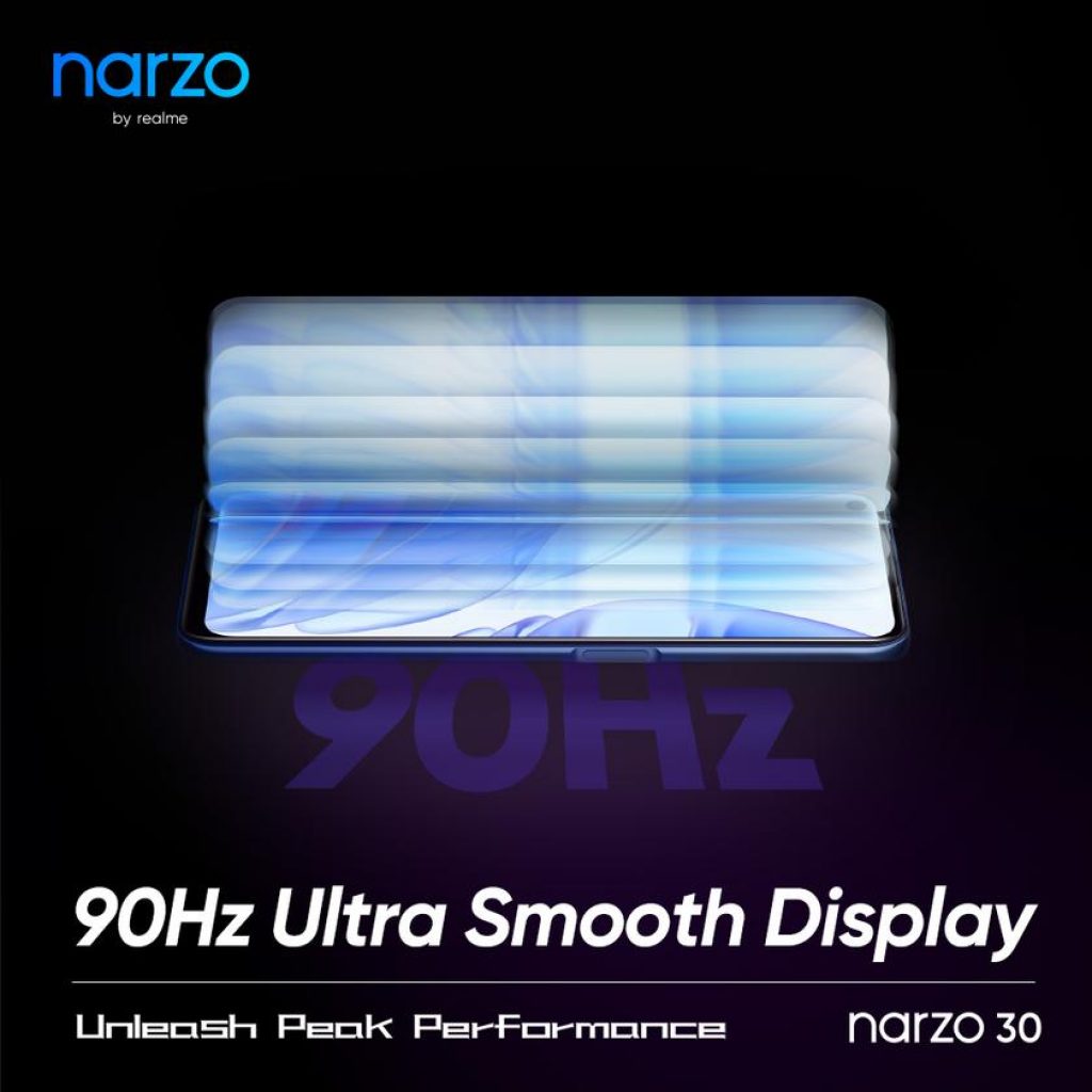 Realme Narzo 30 90Hz Ultra Smooth Display