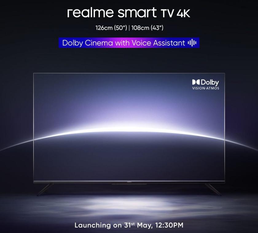 Realme Smart TV 4K Launching on May 31 2