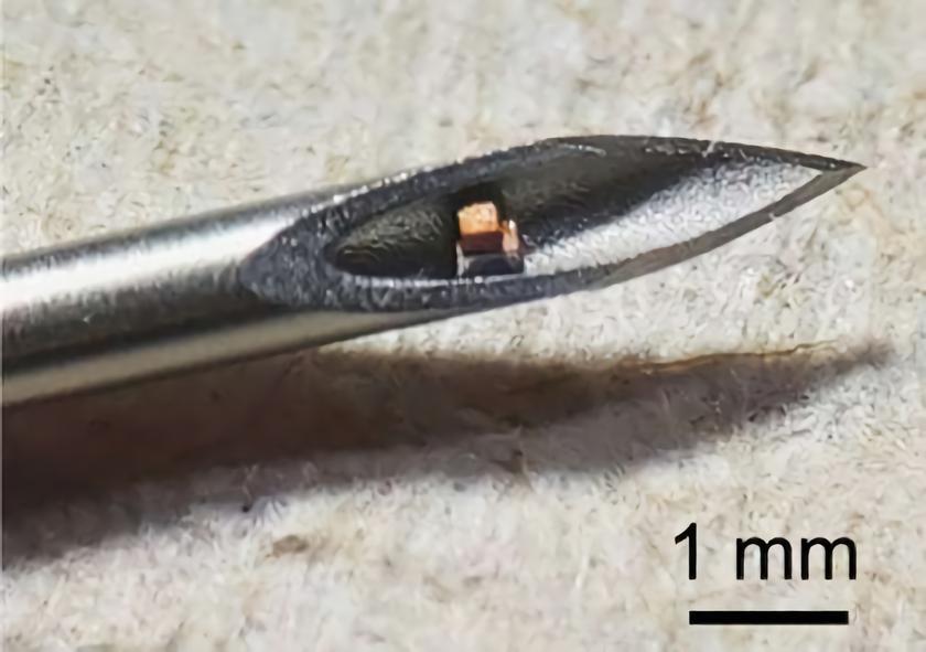 medical microchip that fits inside a needle