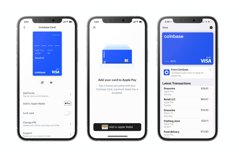 Coinbase cryptocurrency exchange now works with Apple Pay and Google Pay