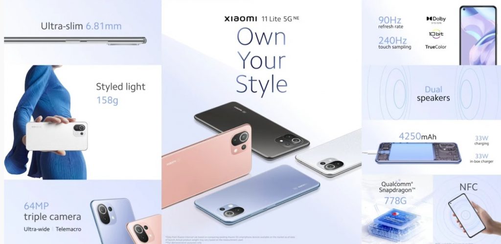 Xiaomi Mi 11 Lite 5G NE Specifications