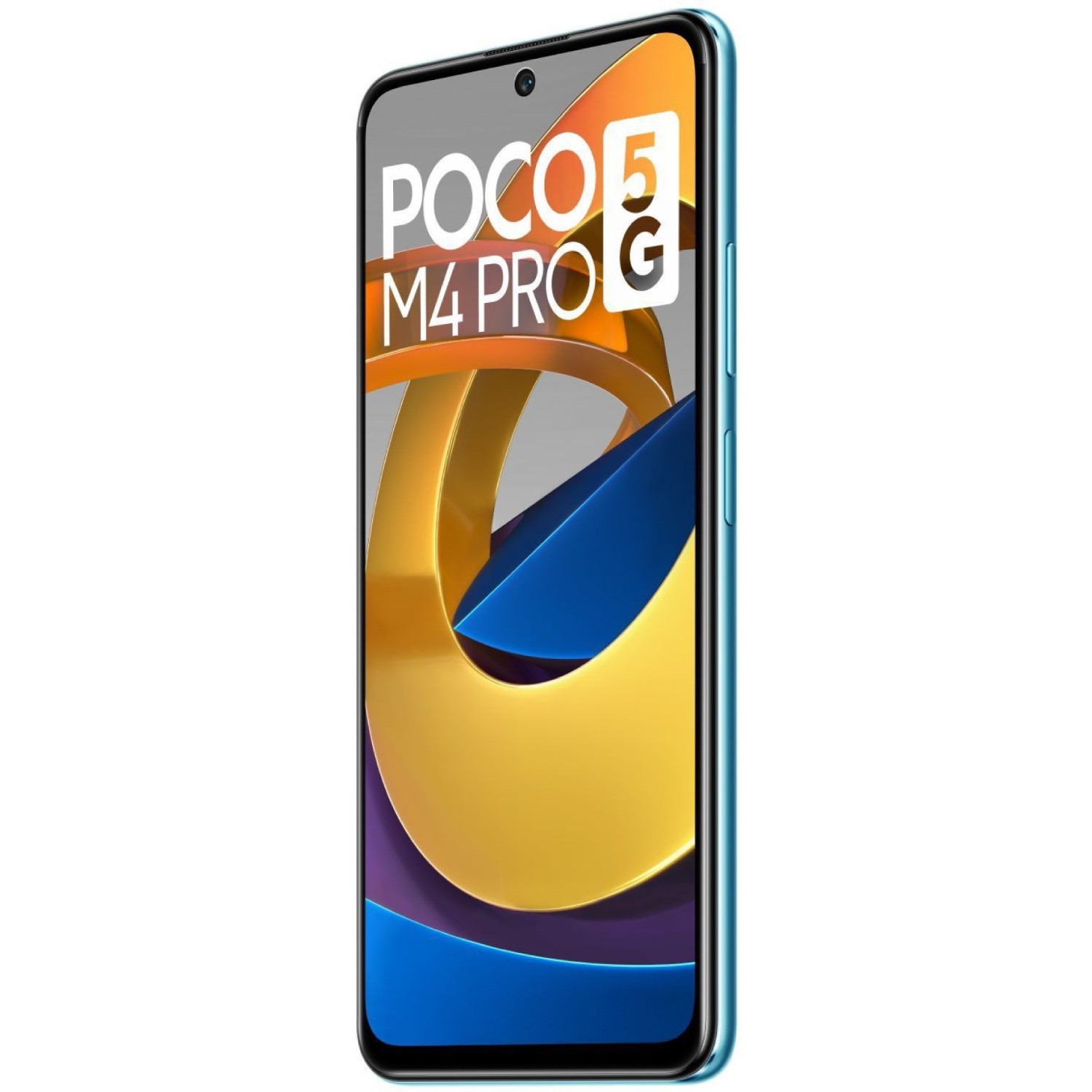 POCO M4 Pro 5G Cool Blue Right Side Front