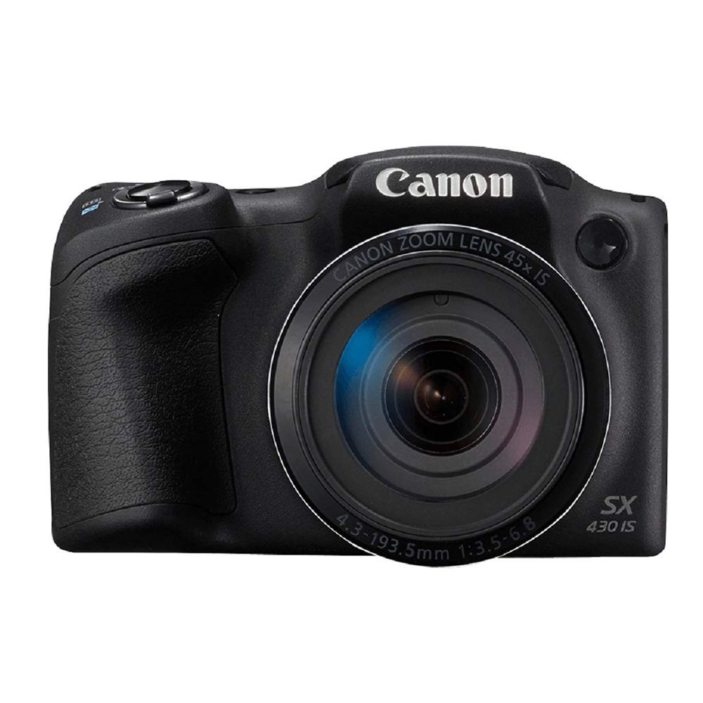 Canon PowerShot SX430 IS 20MP Digital Camera with 45x Optical Zoom (Black)