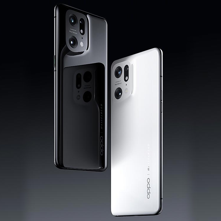 Oppo Find X5 Pro Black and White