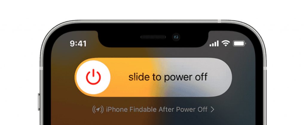 slide to power off iphone